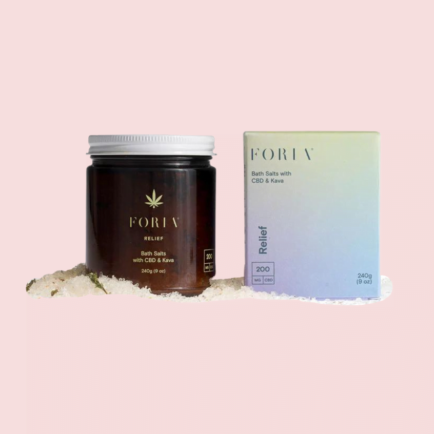 Foria Relief Bath Salts with CBD & Kava