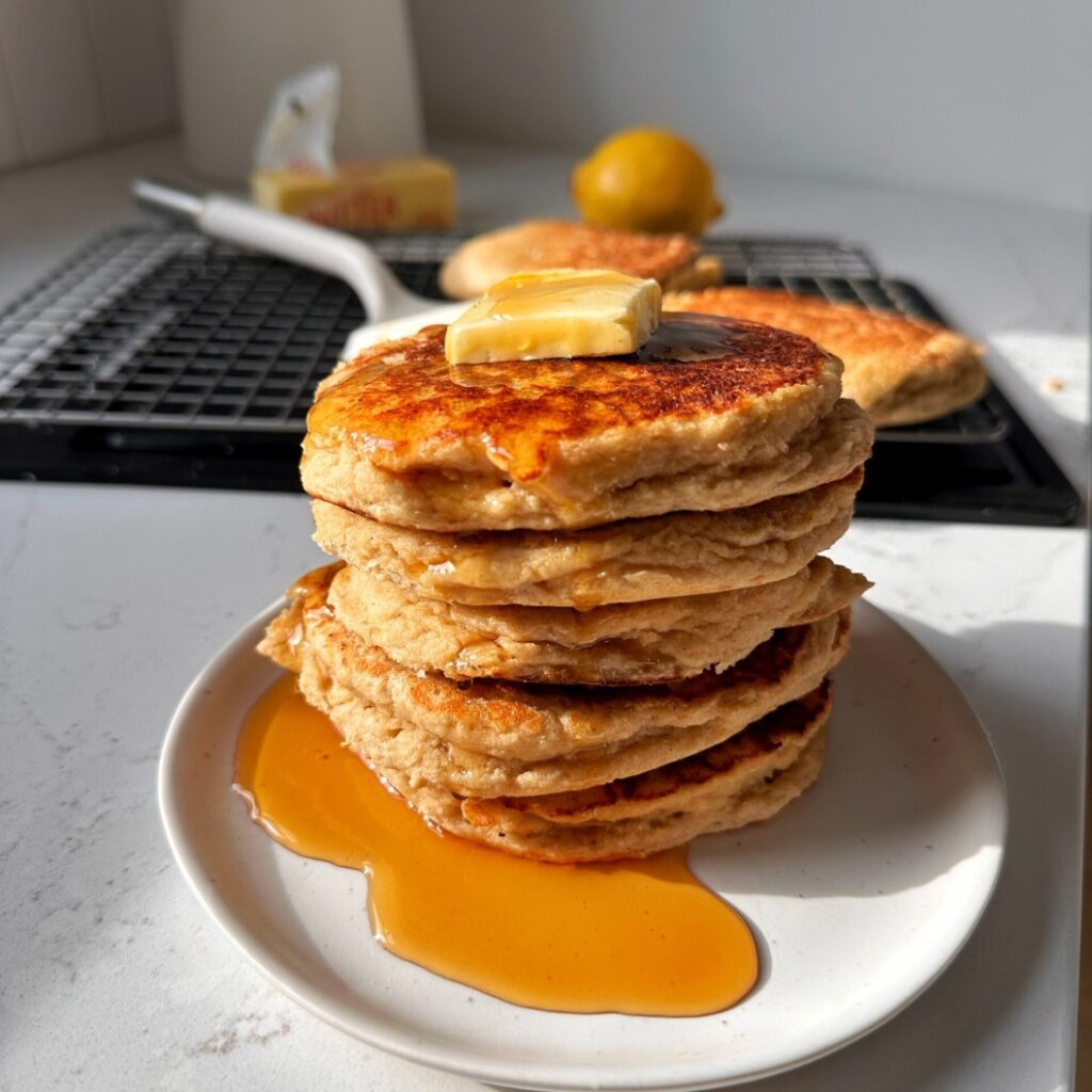 Gluten-Free Lemon Ricotta Cheese Pancakes - Featured
