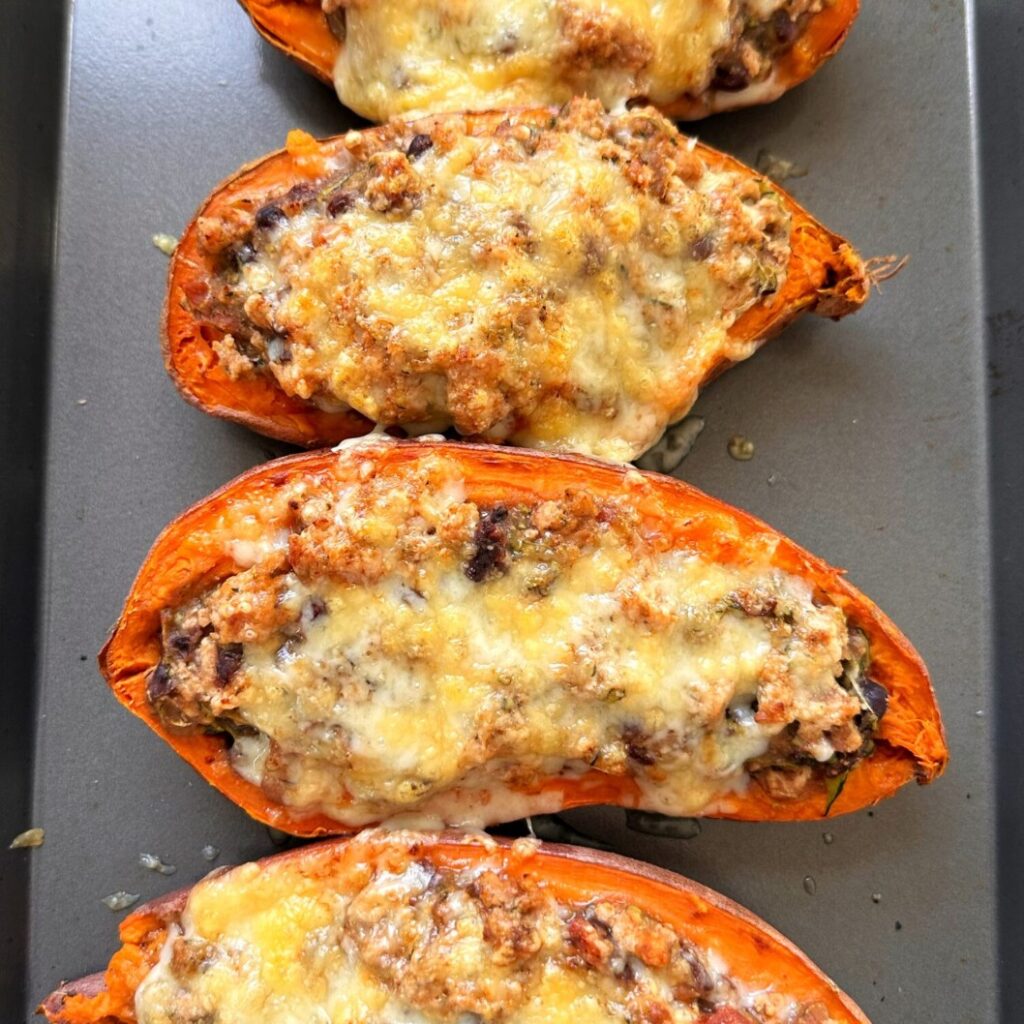 Taco Stuffed Sweet Potatoes (Gluten-Free) - Featured