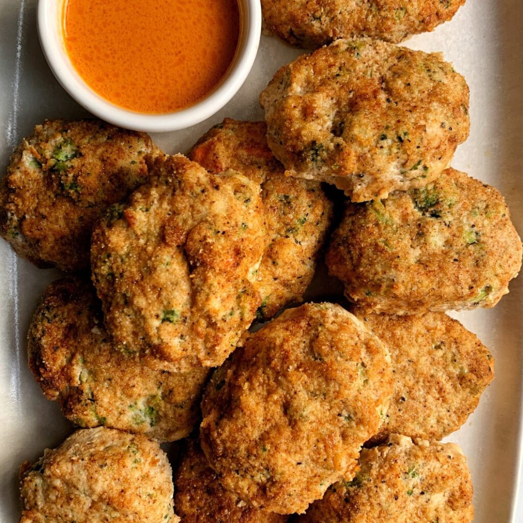 Oven-Baked Paleo Veggie Chicken Nuggets - Featured